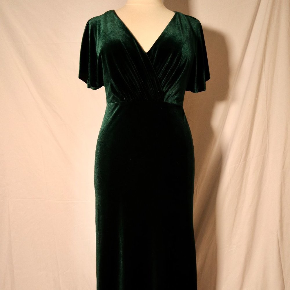 Jenny Yoo Ellis Velvet Open Back Dress